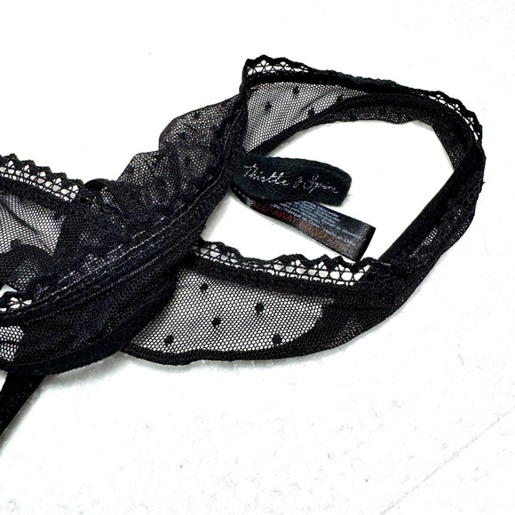 Chic Black Lace Sheer Panty Thistle&Spare - Picture 5 of 6